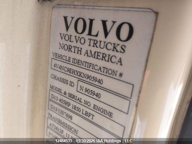 Volvo Vn L 2019 4V4NC9EHXKN905940 Image 10