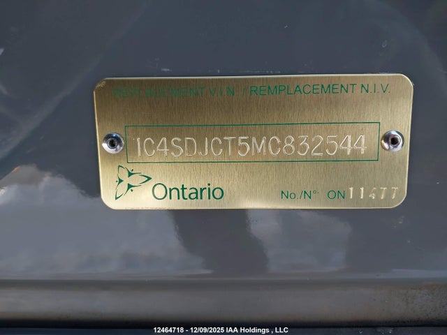 Aukcja sprzedaży 2021 Dodge Durango R/t, vin: 1C4SDJCT5MC832544, numer aukcji: 12464718