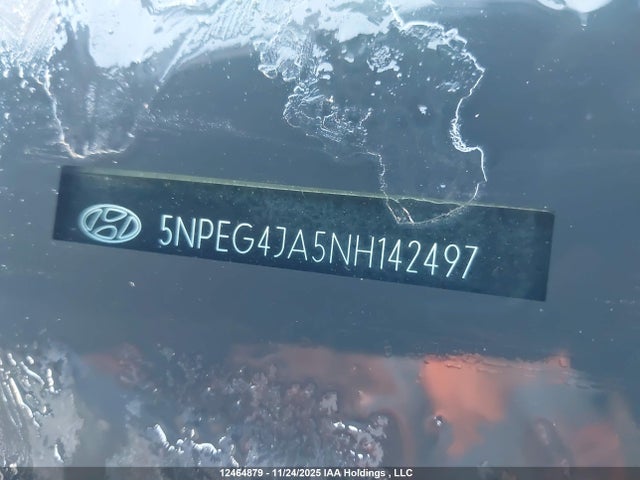 12464879 :رقم المزاد ، 5NPEG4JA5NH142497 vin ، 2022 Hyundai Sonata Preferred مزاد بيع