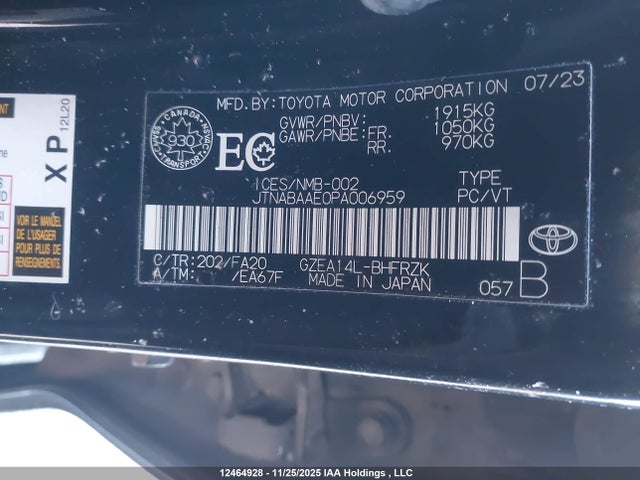 Toyota Gr Corolla Core 2023 JTNABAAE0PA006959 Image 9