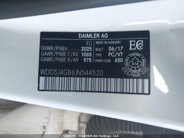 2018 Mercedes-benz Cla 250 4matic მანქანა იყიდება აუქციონზე, vin: WDDSJ4GB6JN544520, აუქციონის ნომერი: 12465754