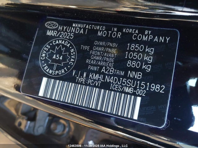 KMHLN4DJ5SU151982 Hyundai gdi kappa