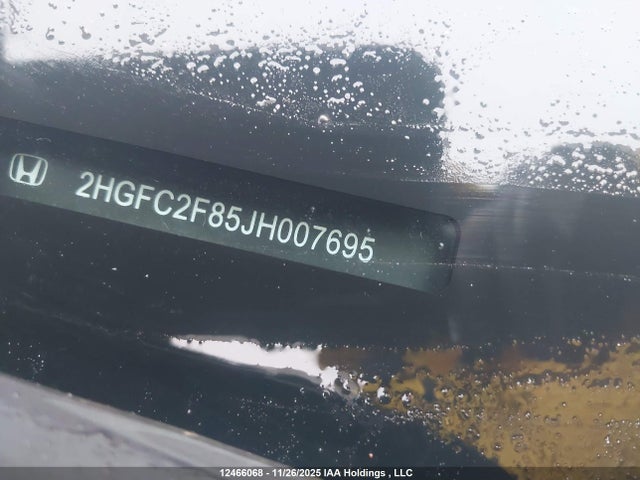 Aukcja sprzedaży 2018 Honda Civic Ex, vin: 2HGFC2F85JH007695, numer aukcji: 12466068