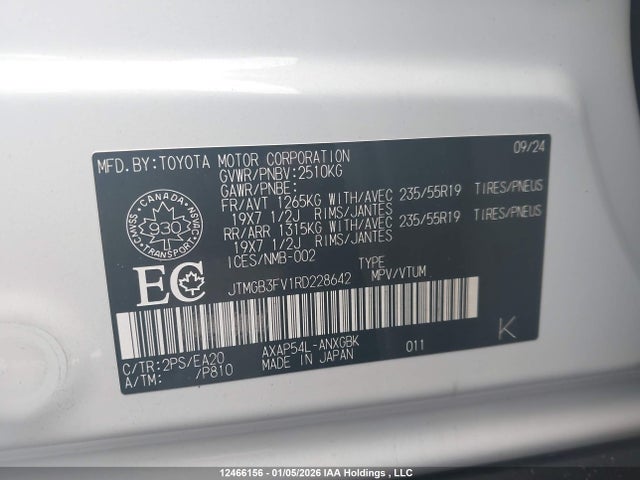 JTMGB3FV1RD228642 Toyota Rav4 Prime Xse