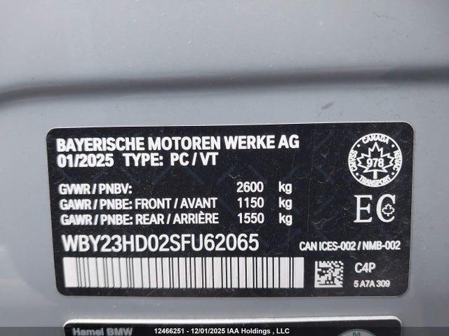 WBY23HD02SFU62065 BMW I4 Edrive 40