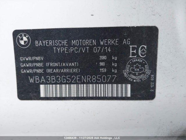 WBA3B3G52ENR85077 BMW 328i Xdrive