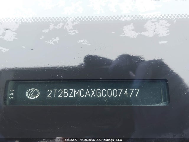 2T2BZMCAXGC007477 Lexus Rx 350/base/f Sport