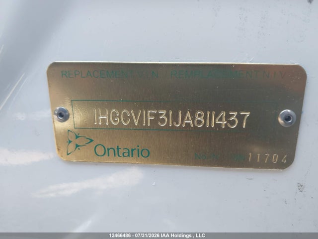 1HGCV1F31JA811437 Honda Accord Sport