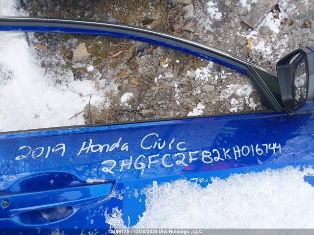 Продажа на аукционе авто 2019 Honda Civic Sport, vin: 2HGFC2F82KH016744, номер лота: 12466775