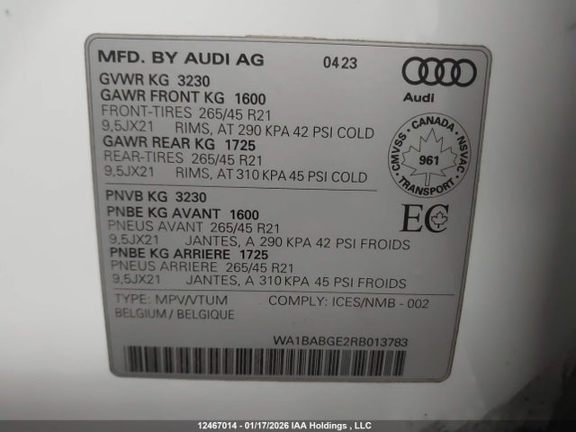 Audi Q8 E-tron 2024 WA1BABGE2RB013783 Image 19