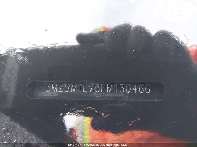 3MZBM1L75FM130466 Mazda Mazda3 Gs