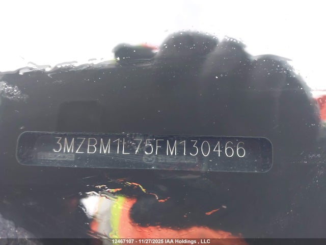 3MZBM1L75FM130466 Mazda Mazda3 Gs