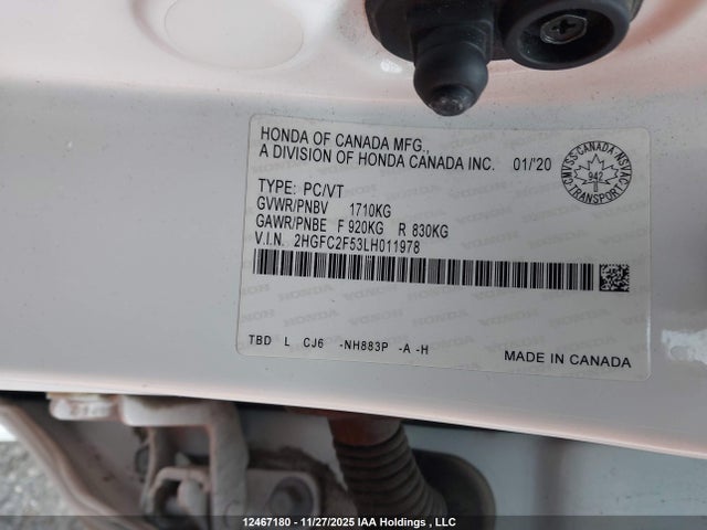 Honda Civic 2020 2HGFC2F53LH011978 Image 18