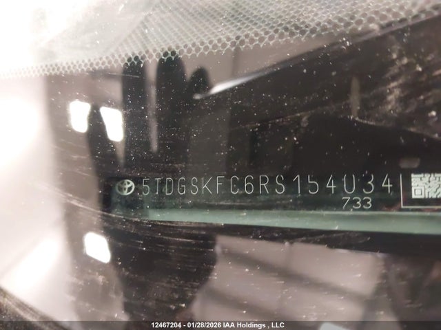5TDGSKFC6RS154034 Toyota Sienna Le/xse/limited/platinum