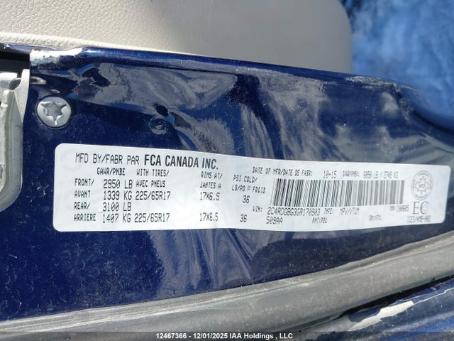 2C4RDGBG3GR170903 Dodge Grand Caravan