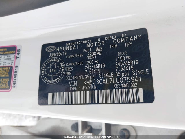 Hyundai Tucson Ultimate 2020 KM8J3CAL7LU075941 Image 9