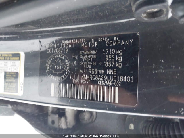 Hyundai Venue Ultimate With Black Interior 2020 KMHRC8A39LU018401 Image 18