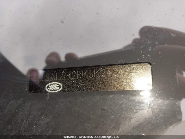SALRR2RK5K2404778 Land Rover Discovery Hse
