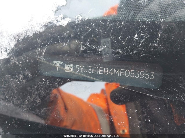 Aukcja sprzedaży 2021 Tesla Model 3 Long Range, vin: 5YJ3E1EB4MF053953, numer aukcji: 12468069
