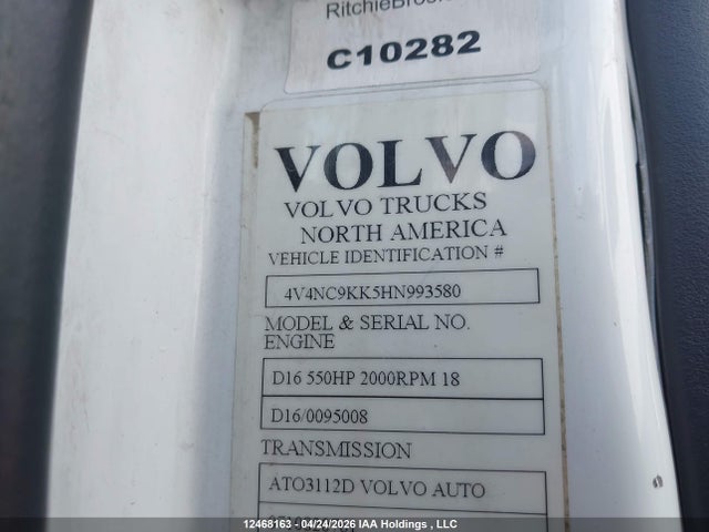 4V4NC9KK5HN993580 Volvo VNL