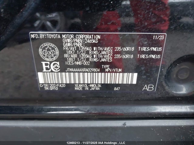 JTMAAAAAXRA029804 Toyota Bz4x Xle/limited