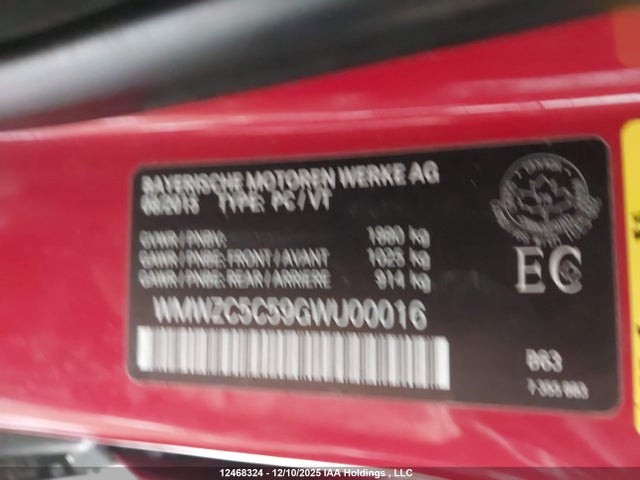 WMWZC5C59GWU00016 Mini Cooper S Countryman