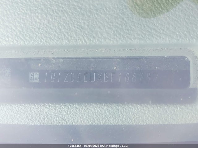 Продаж на аукціоні авто 2011 Chevrolet Malibu Lt, vin: 1G1ZC5EUXBF166297, номер лоту: 12468364