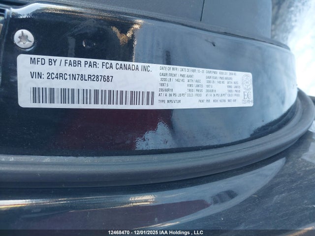2C4RC1N78LR287687 Chrysler Pacifica