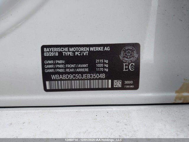 Aukcja sprzedaży 2018 Bmw 330 Xi, vin: WBA8D9C50JEB35048, numer aukcji: 12468714