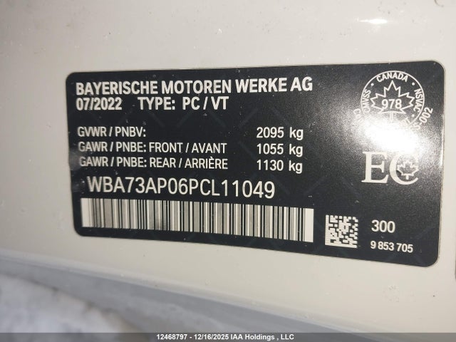 WBA73AP06PCL11049 BMW 430xi