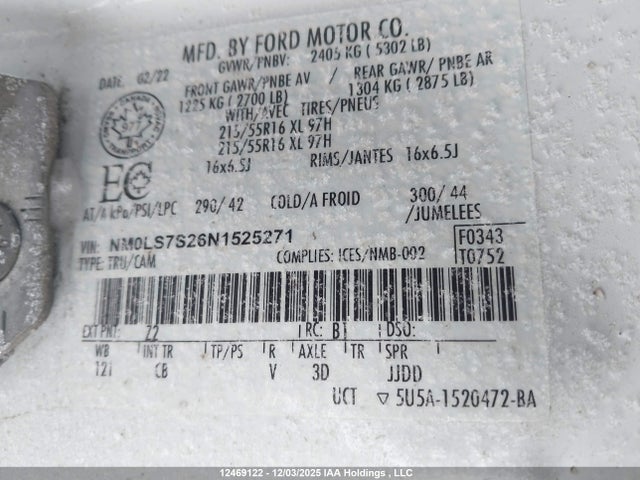 Ford Transit Connect Xl 2022 NM0LS7S26N1525271 Image 19