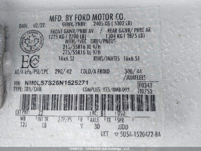 Ford Transit Connect Xl 2022 NM0LS7S26N1525271 Image 9