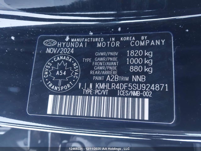 2025 Hyundai Elantra N Line მანქანა იყიდება აუქციონზე, vin: KMHLR4DF5SU924871, აუქციონის ნომერი: 12469221
