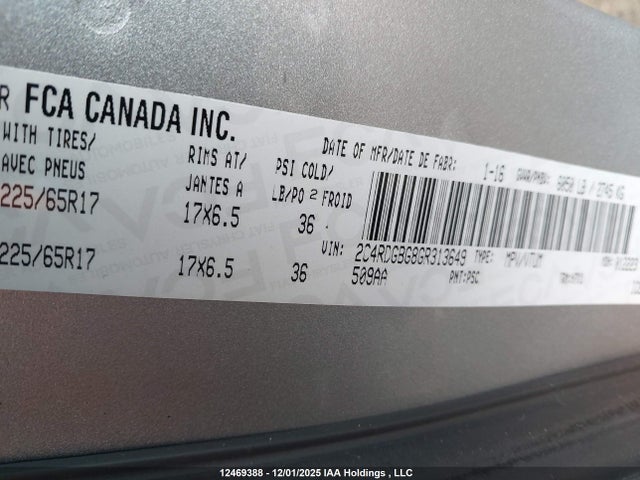2C4RDGBG8GR313649 Dodge Grand Caravan Se