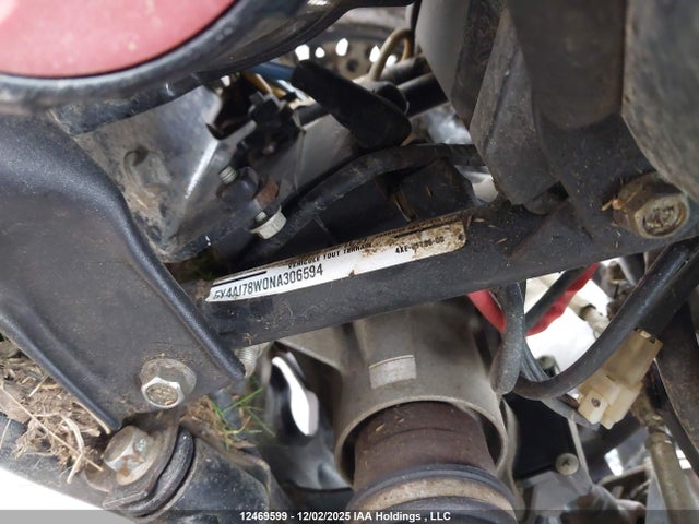 5Y4AJ78W0NA306594 Yamaha Yfm450 K