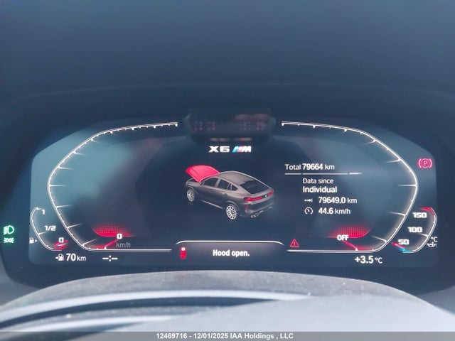 Продажа на аукционе авто 2021 Bmw X6 M Competition, vin: 5YMCY0C05M9E31530, номер лота: 12469716