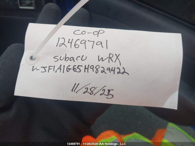 Aukcja sprzedaży 2017 Subaru Wrx Sport, vin: JF1VA1G65H9829422, numer aukcji: 12469791