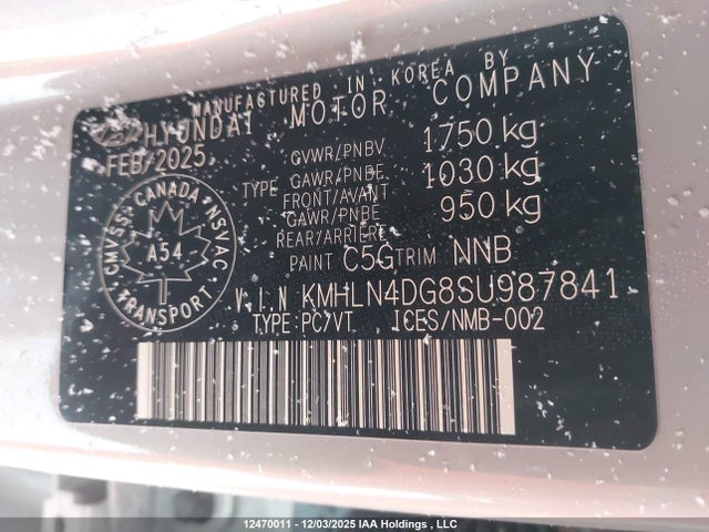KMHLN4DG8SU987841 Hyundai Elantra Luxury