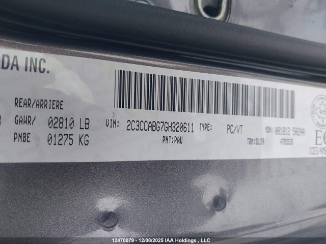 2C3CCABG7GH320611 Chrysler 300