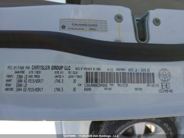 Jeep Patriot 2014 1C4NJRAB0ED549026 Image 9