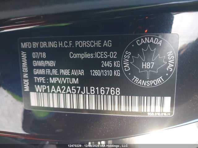 Porsche Macan 2018 WP1AA2A57JLB16768 Image 9