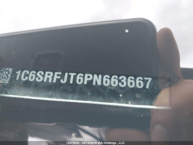 12470620 :رقم المزاد ، 1C6SRFJT6PN663667 vin ، 2023 Ram 1500 Laramie مزاد بيع