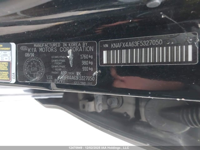 Aukcja sprzedaży 2015 Kia Forte Lx, vin: KNAFX4A63F5327050, numer aukcji: 12470949
