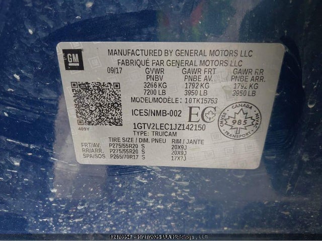 GMC SIERRA 1500 2018 1GTV2LEC1JZ142150 Image 18
