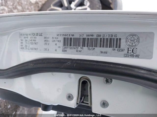Dodge RAM 1500 2017 1C6RR7FT6HS704797 Image 9