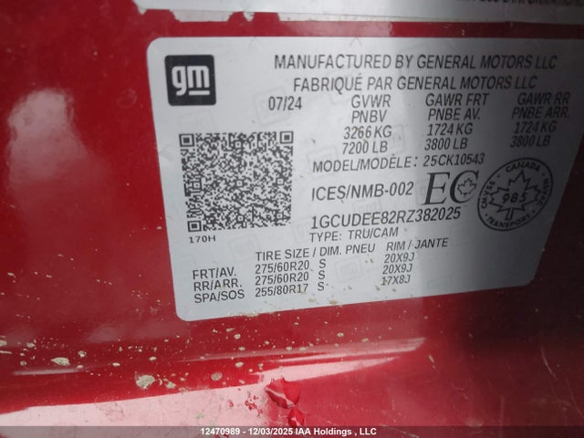 1GCUDEE82RZ382025 Chevrolet Silverado 1500