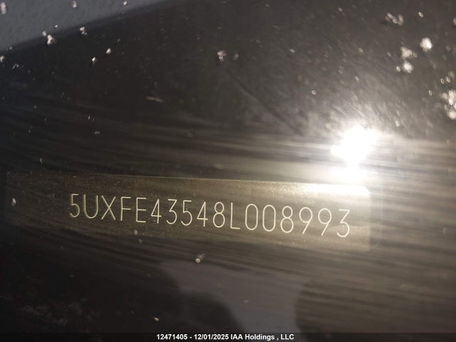 Продаж на аукціоні авто 2008 Bmw X5 3.0si, vin: 5UXFE43548L008993, номер лоту: 12471405