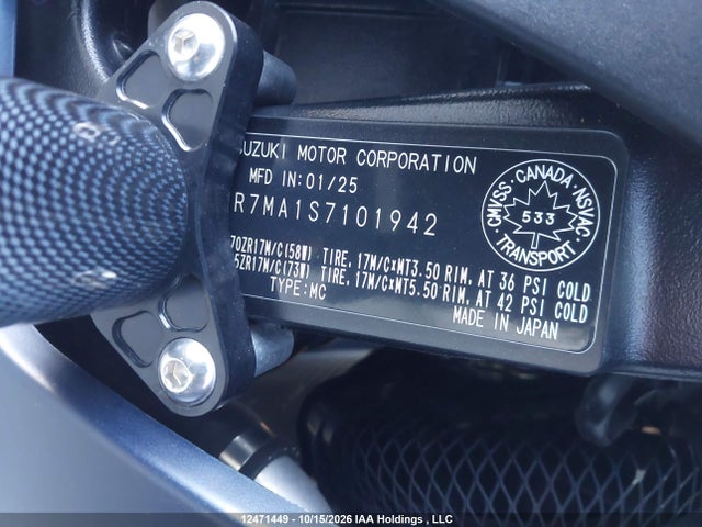 Suzuki GSX-R750 2025 JS1GR7MA1S7101942 Image 14