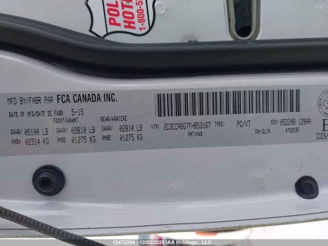 Aukcja sprzedaży 2015 Chrysler 300 S, vin: 2C3CCABG7FH853167, numer aukcji: 12472204