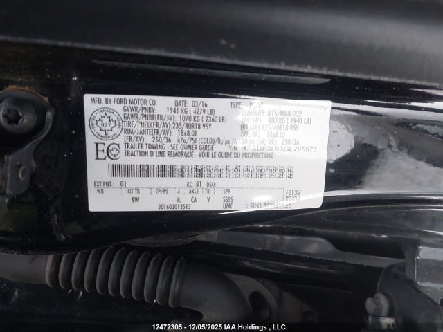 Ford Focus St St 2016 1FADP3L93GL295571 Image 9